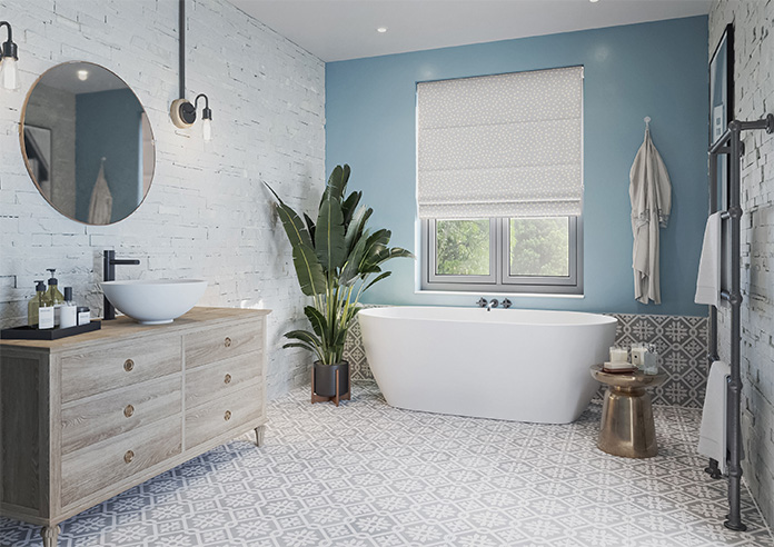 Confetti, Grey Orchid - Twist&Fit Roman Blind - Image 6